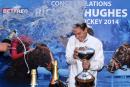 Richard Hughes celebrating his 2014 premiership