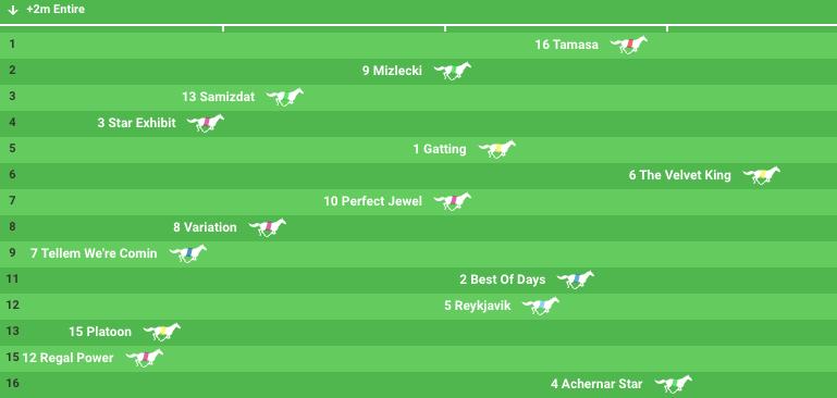 Railway Stakes speed map