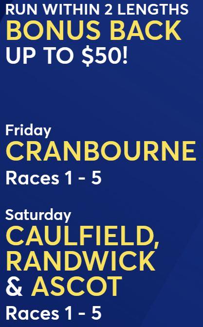 Find here the Bookmaker specials for the upcoming weekend