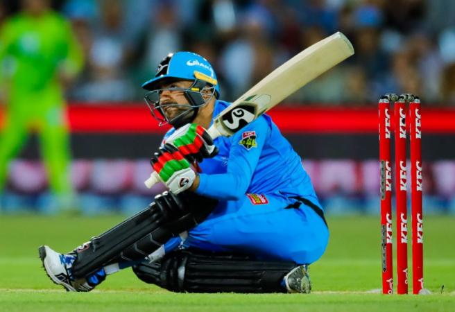 WATCH: Rashid Khan almost single-handedly wins game with stunning batting display